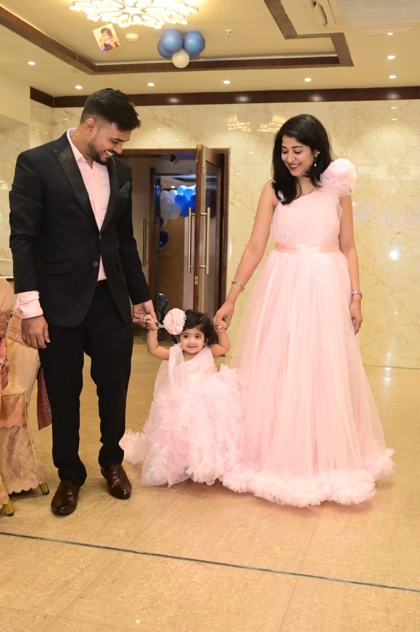 Baby pink gown dress best sale