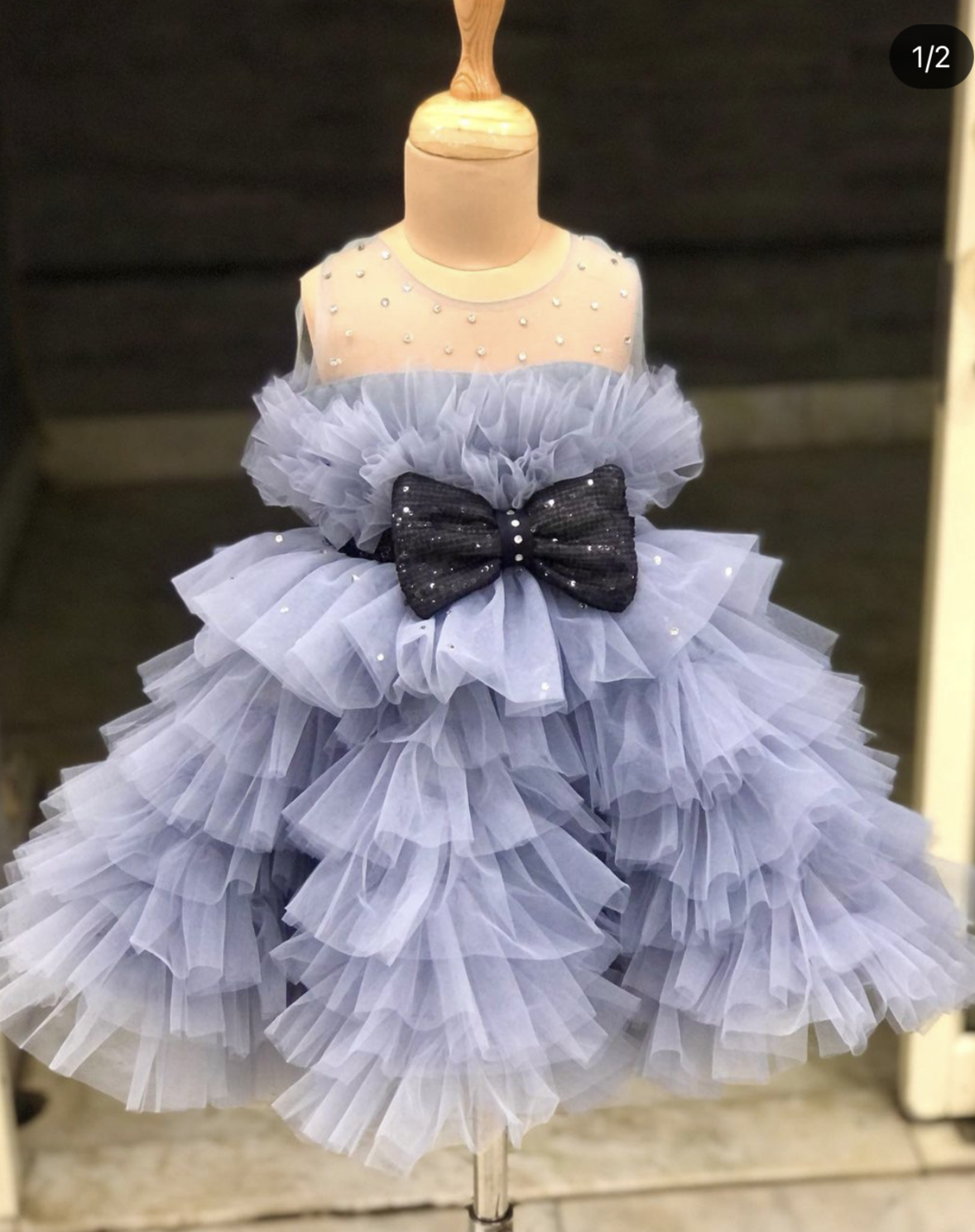 Big frill dress deals