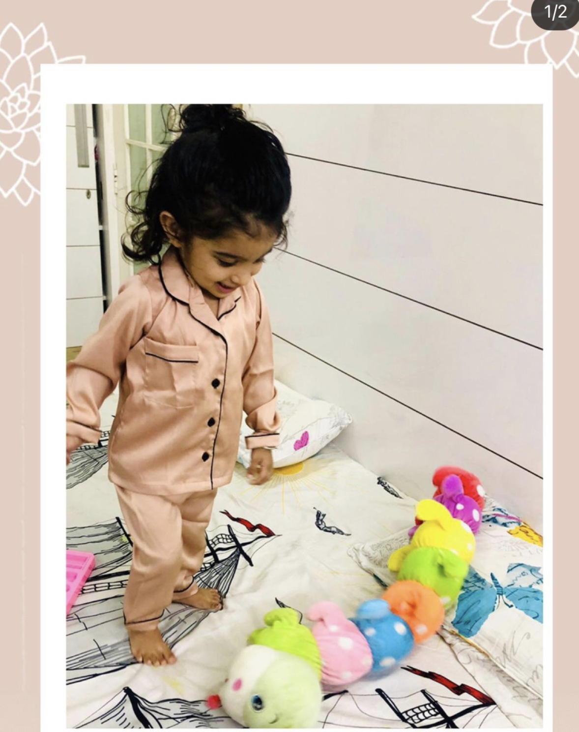 Satin Night Suit Kulreeti