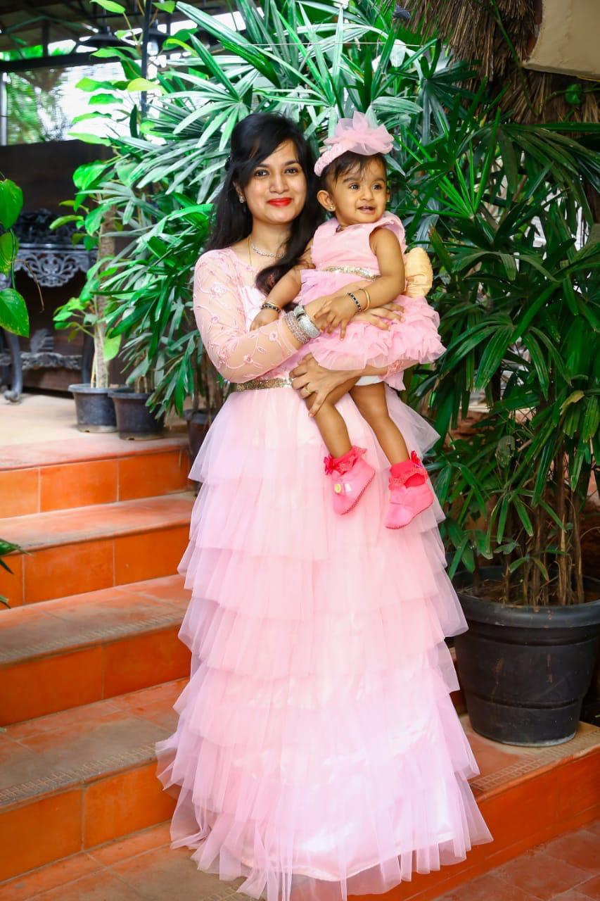 Maa Beti Same Dress Party Wear Maa Beti Mommy Daughter Matching