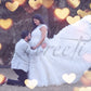 White Long Frill Gown For Maternity /Pre-wedding shoot