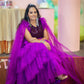Purple sequin gown Twinning For Mother & Daughter (2 Pcs Combo)