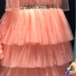 Baby Pink Multi Layer gown  1 Pc)