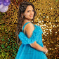 Frozen blue  theme gown Twinning for Mother and Daughter (2 Pcs Combo)