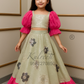 Sequins Pista Green Top With Lehenga and Dupatta