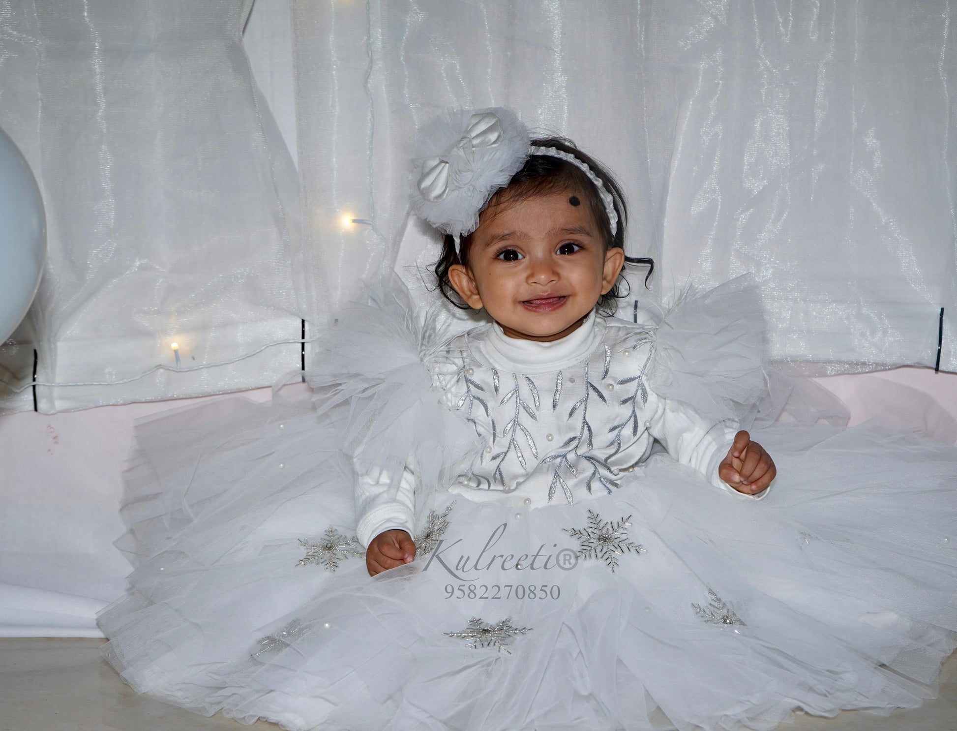 Winter wonderland snowy theme Dress Kulreeti Winter wonderland snowy theme Dress Kulreeti