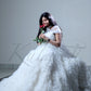 White Long Frill Gown For Maternity /Pre-wedding shoot