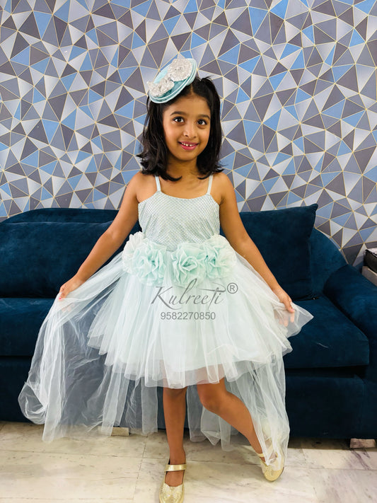 fairy powder blue  floral Dress
