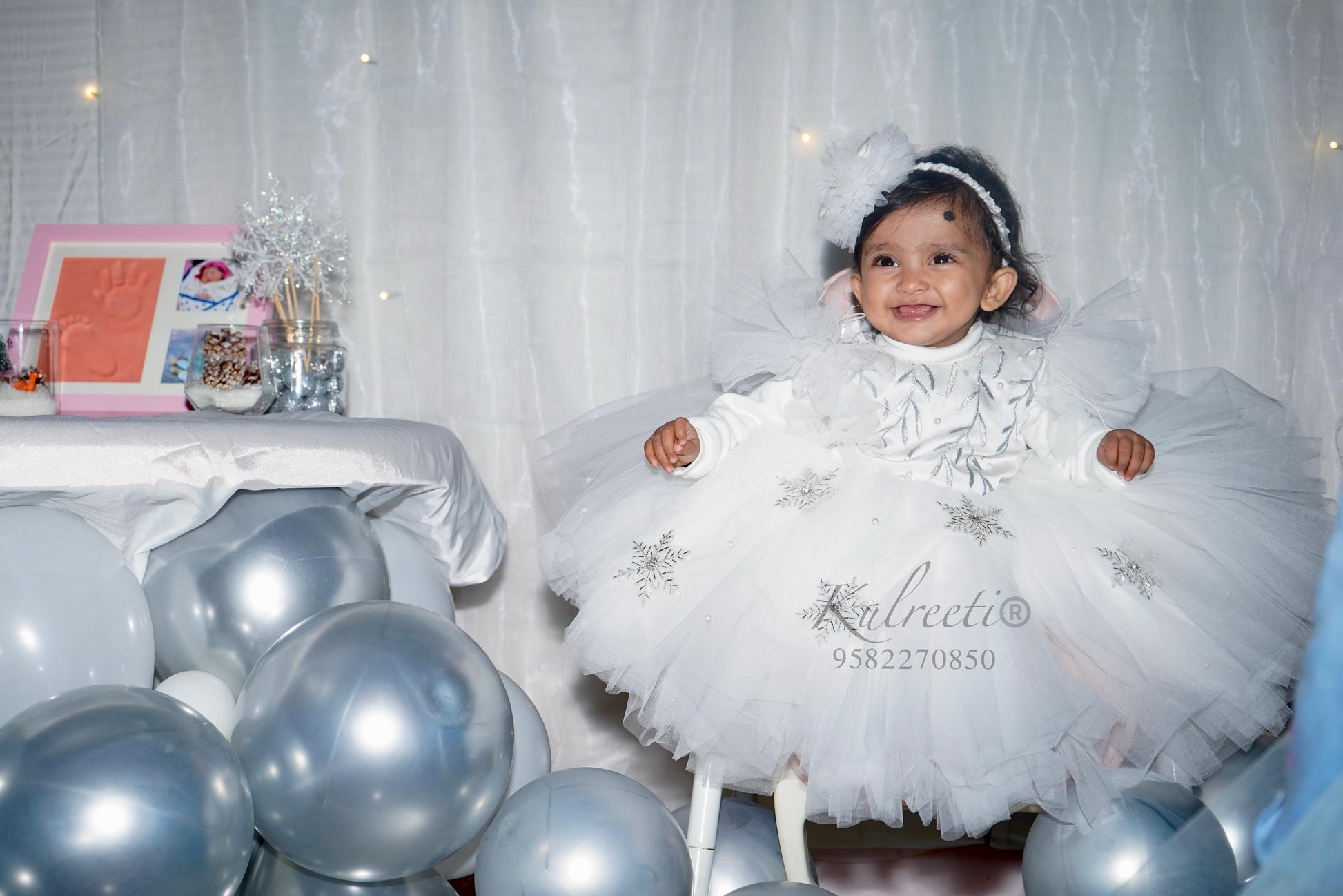 Winter wonderland snowy theme Dress Kulreeti Winter wonderland snowy theme Dress Kulreeti