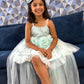 fairy powder blue  floral Dress