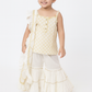 Ivory silk sharara set Set