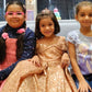 Princess rose gold sequin Gown For Mother Or Daughter (1 Pc)