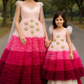 Pink Shades Twinning For Mother & Daughter (2 Pcs Combo)