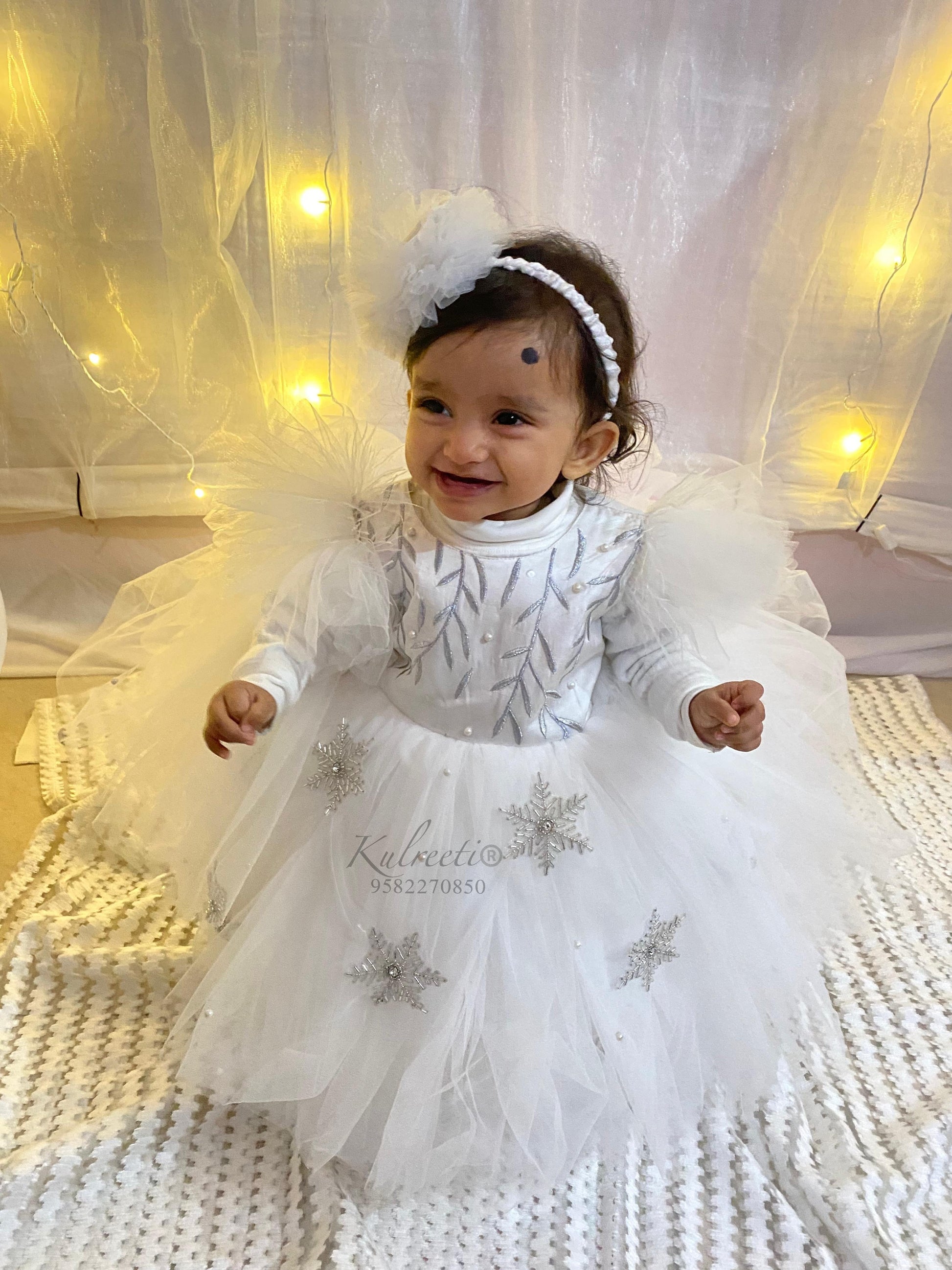 Winter wonderland snowy theme Dress Kulreeti Winter wonderland snowy theme Dress Kulreeti