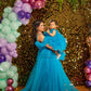 Frozen blue  theme gown Twinning for Mother and Daughter (2 Pcs Combo)