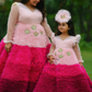 Pink Shades Twinning For Mother & Daughter (2 Pcs Combo)