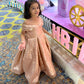 Princess rose gold sequin Gown For Mother Or Daughter (1 Pc)