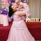 Pink Frill Twinning for Mother and Daughter (2 Pcs Combo)