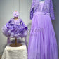 Lavender Frill with sequin work top Twinning for Mother and Daughter (2 Pcs Combo)