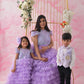 Lavender Gown with Frill Twinning for Mother/Daughter/Son (Single or Combo)