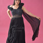 Black Gown Frill Twinning for Mother/Daughter/Son (Single or Combo)