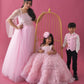 Baby pink Gown with Frill Twinning for Mother/Daughter/Son (Single or Combo)