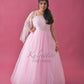 Baby Pink Gown Frill Twinning For Mother/Daughter/Son (Single or Combo)