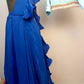 Butterfly Theme Blue Ombre Twinning with Tail and Pre Drape Saree (2 Pcs Combo)