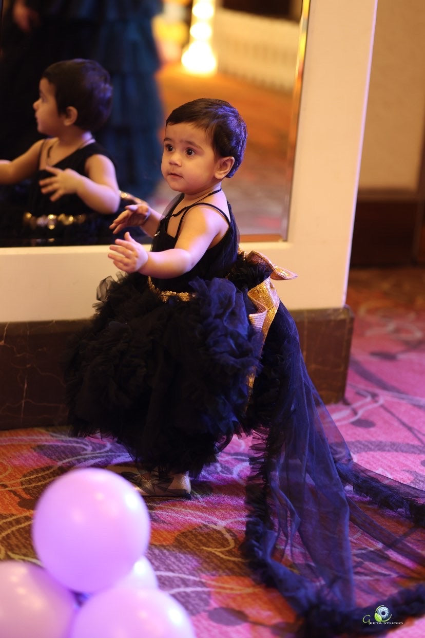 Baby Girls Black Dress at Rs 1150/piece | Girls Dress in New Delhi | ID:  23775389991