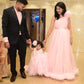 Baby Pink Dress For Baby Or Gown For Mother (1 Pc)