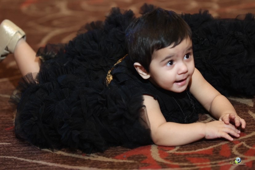 Designer Baby Girl Embroidered Black Frock with Gharara - k811 | Kids  fashion dress, Frocks for girls, Pakistani dresses online