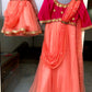 Pink Lehenga Embroidered Twinning  For Mother & Daughter (2 Pcs Combo)