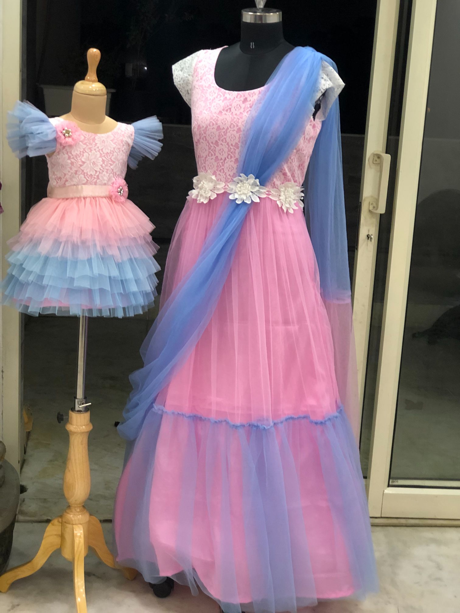 Sarvda Baby Girls Gown Dress For Kids Angel Wedding Birthday net frock  Dress (22,24 No.) 3-5 yr at Rs 325 in Ghaziabad
