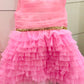 Baby Pink Frill For Mother Or Dress For Daughter (1 Pc)