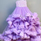 Sequin Lavender Full Frill Twinning For Mother & Daughter (2 Pcs Combo)