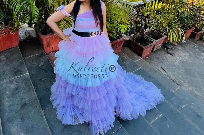 Ice Cream Candy multi color theme party gown - Tutus By Tutu (TBT)