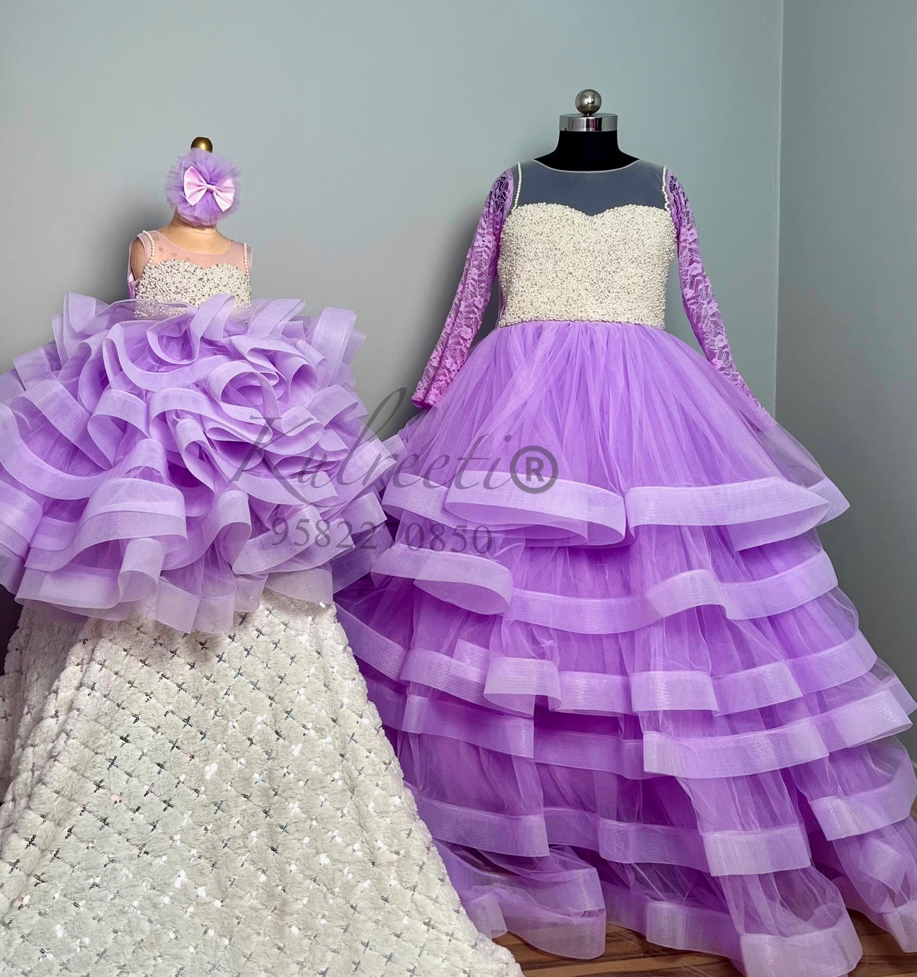 Lavender Gown For Mother Or Daughter (1 Pc)