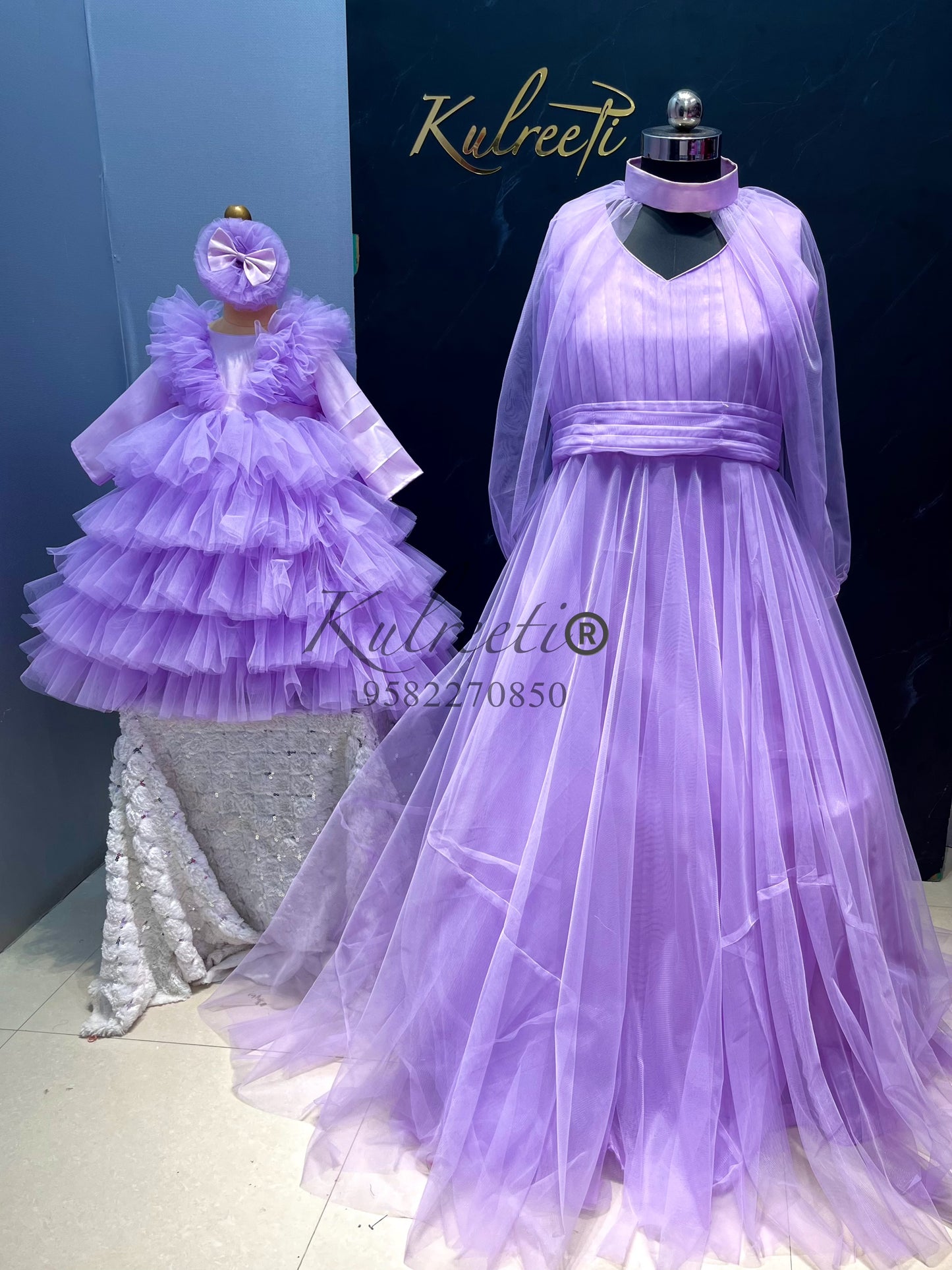 Lavender Gown for Mother Or Daughter (1 Pc)